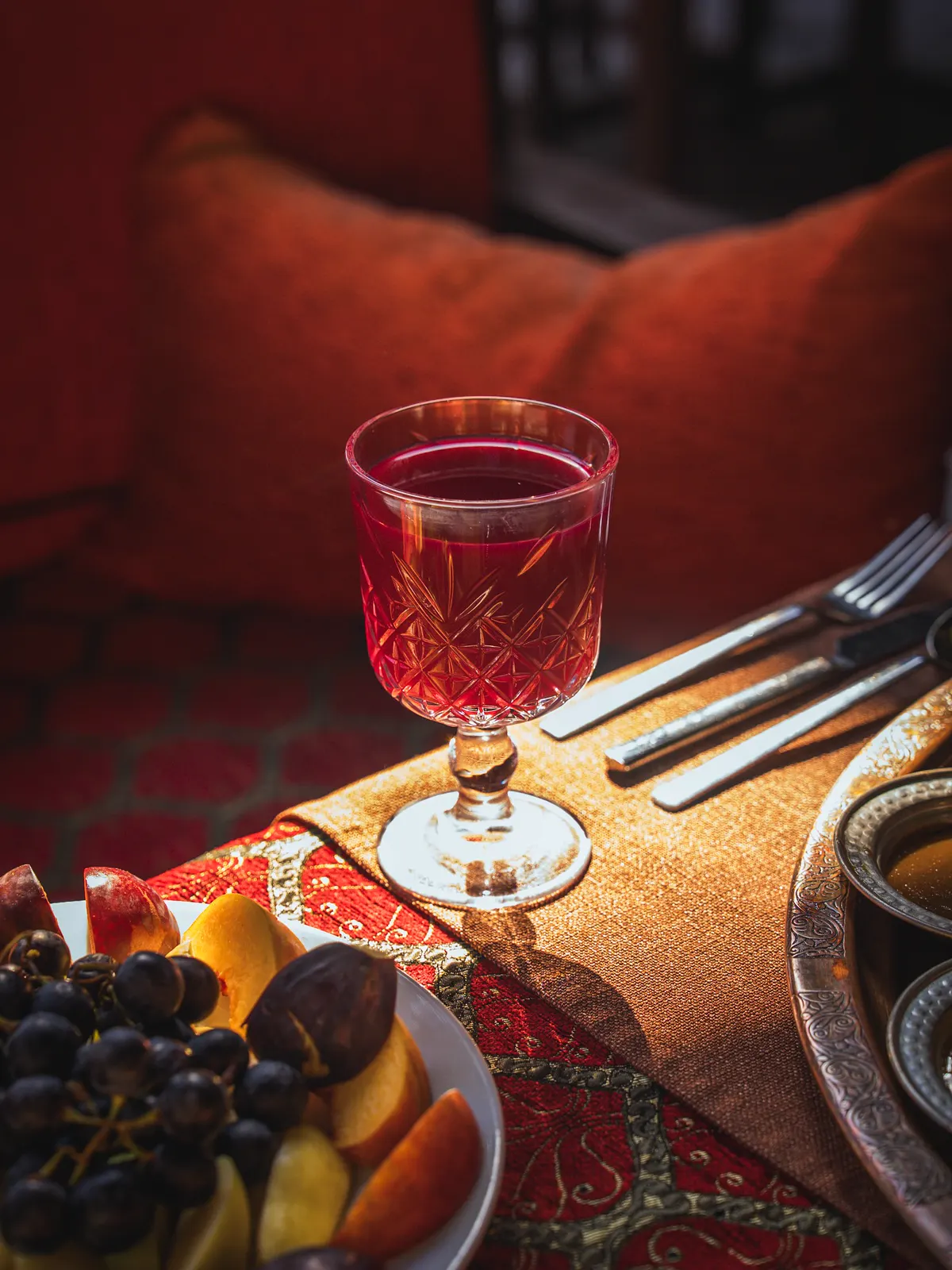Pomegranate sherbet at Meşale