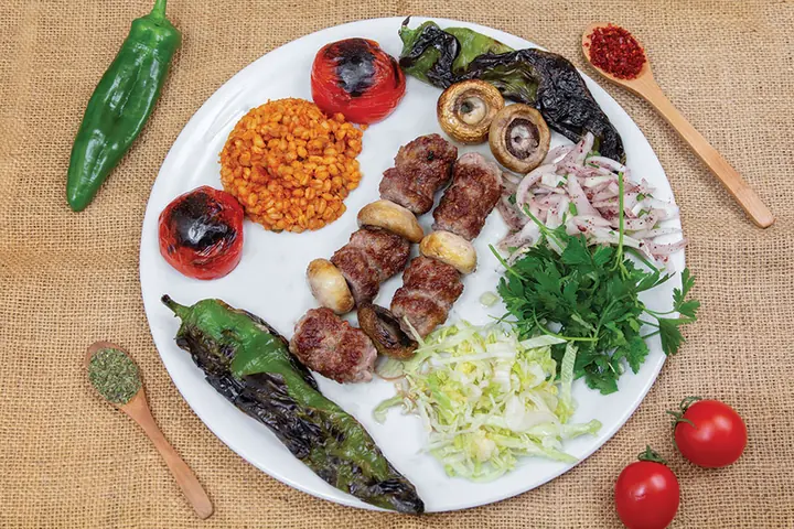 蘑菇烤肉